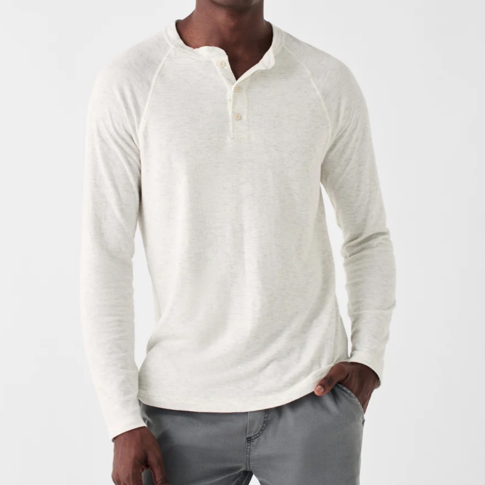 Faherty Long-Sleeve Newport Cloud Henley